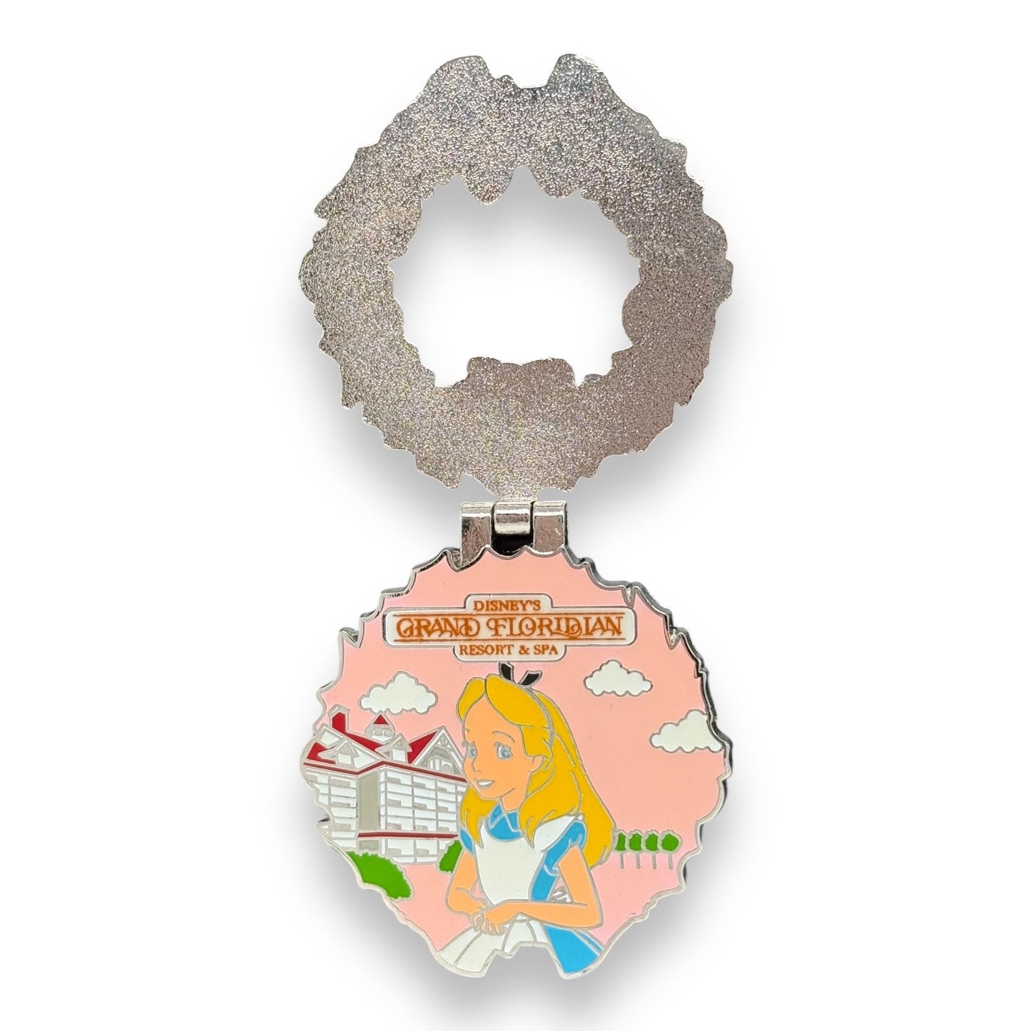 WDW Resort Holiday Wreath Alice Grand Floridian Resort Pin