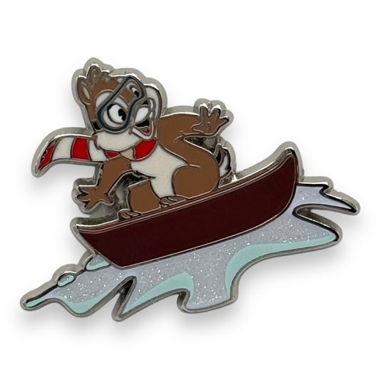 Disney Parks Chip and Dale Holiday Snowboards 2 Pin Set