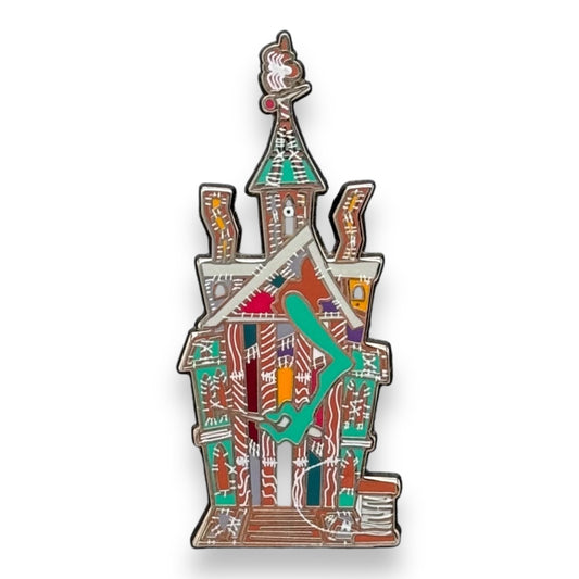 DLR Haunted Mansion Holiday Gingerbread Houses Mystery Patchwork House Pin
