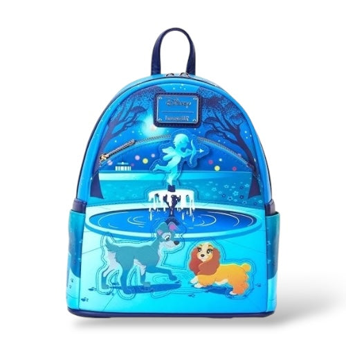 Lady and The Tramp 70th Anniversary Fountain of Love Mini-Backpack