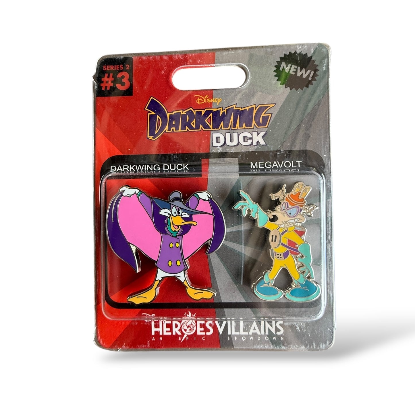 Disney Parks Toy Action Darkwing Duck and Megavolt Pin