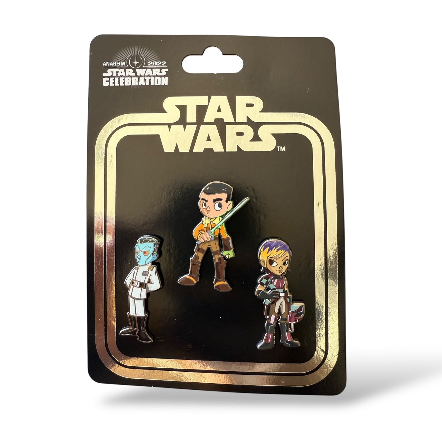 Disney Parks Star Wars Celebration 2022 Ezra, Sabine, and Admiral Thrawn Pin