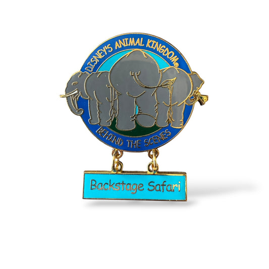 WDW Backstage Safari Tour 2002 Elephants Dangle Pin