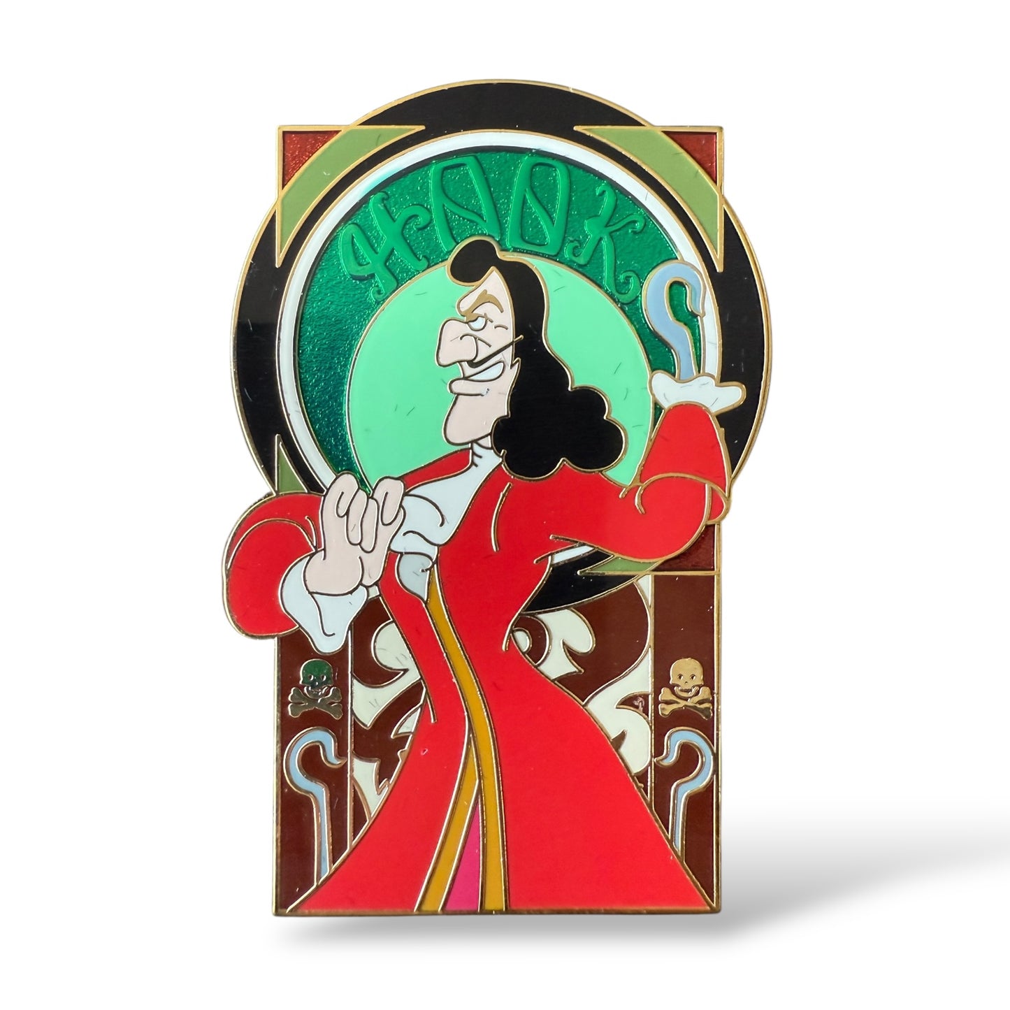 Disney Shopping Disney Villain Portraits Captain Hook Pin