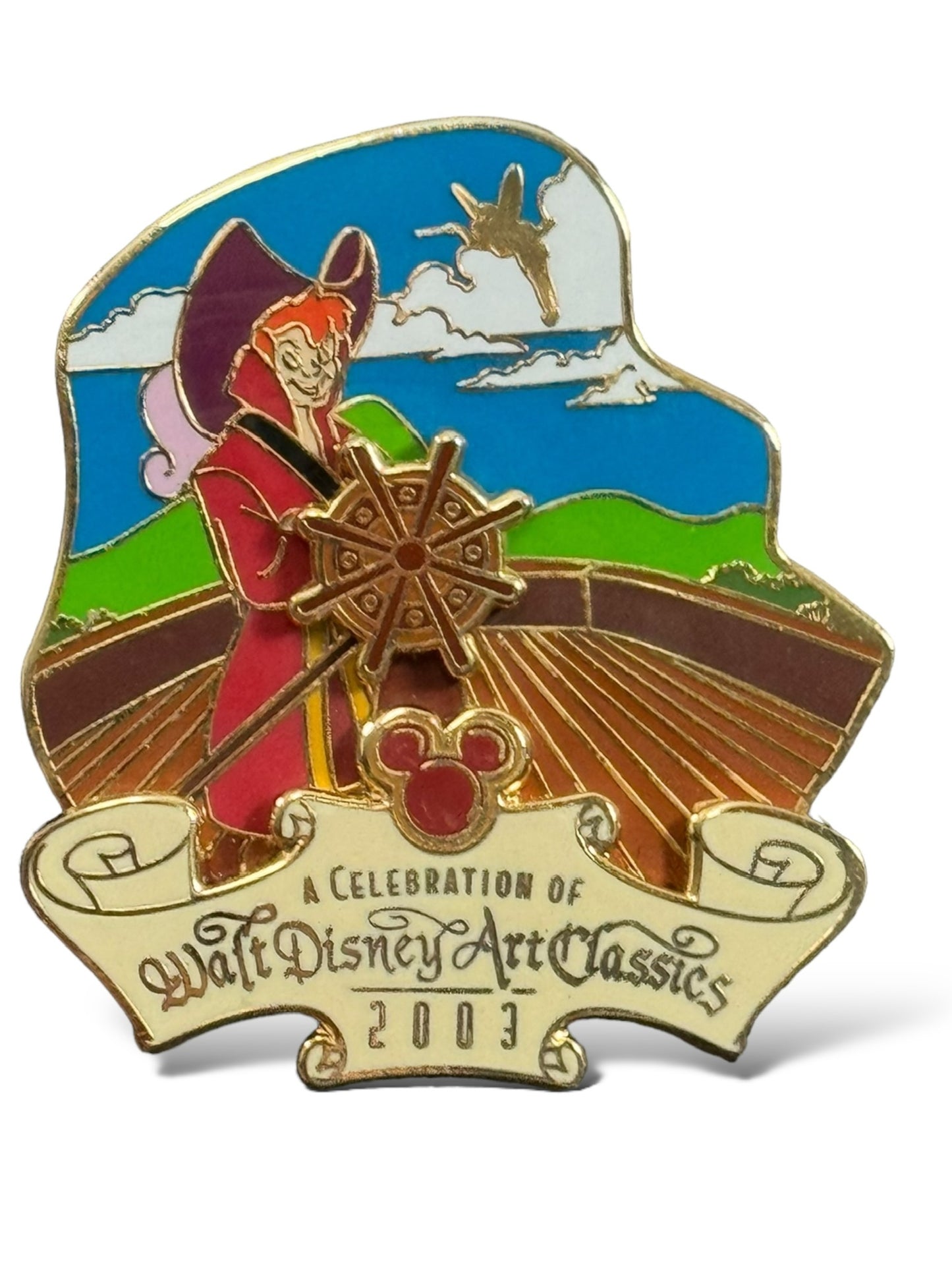 DCL Celebration Walt Disney Art Classics 2003 Peter Pan Dressed as Captain Hook Pin