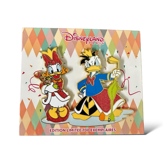 DLRP Disney Pin Carnival Donald and Daisy as The King and Queen of Hearts Pin