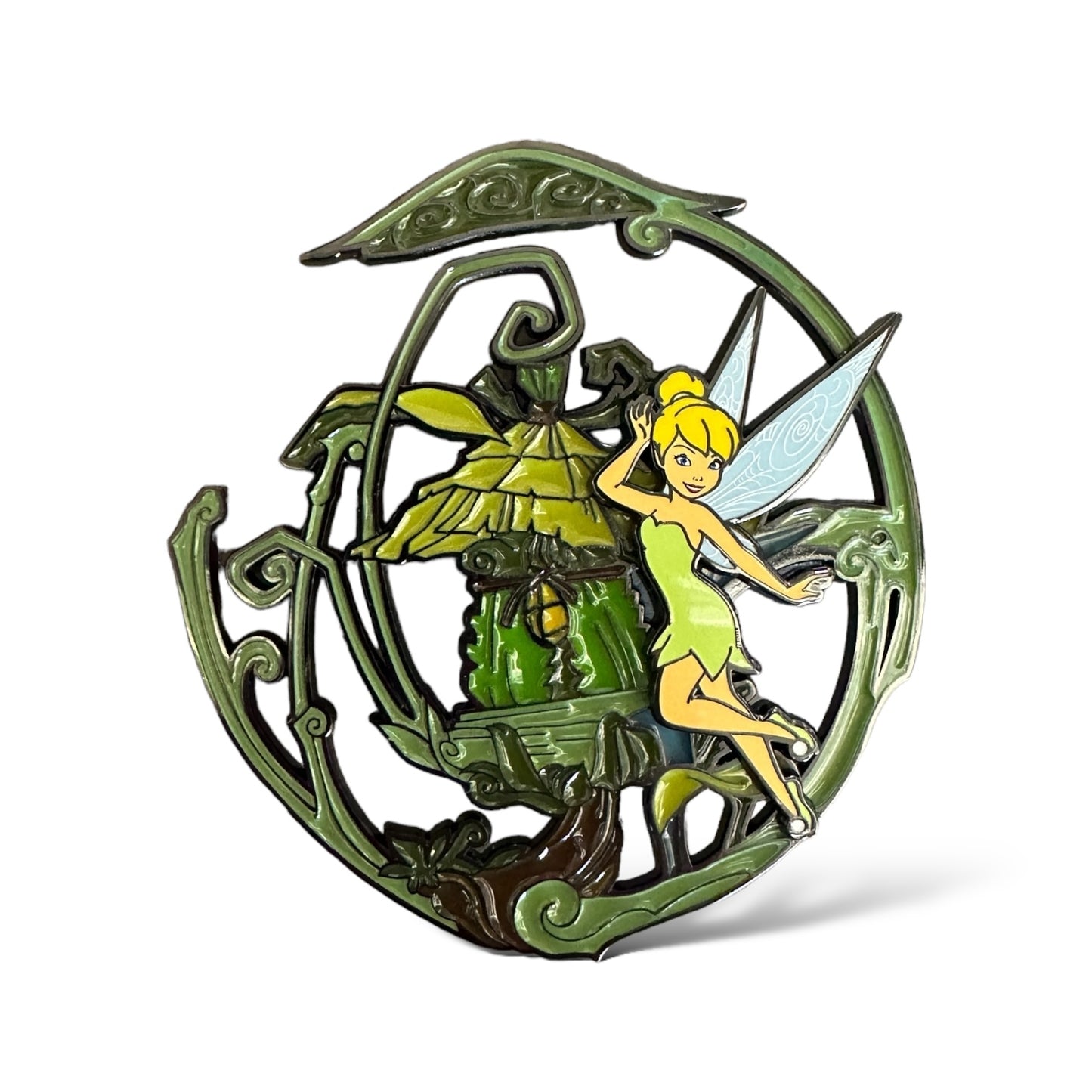 DLRP Awakening the Light Tinker Bell Stained Glass Jumbo Pin