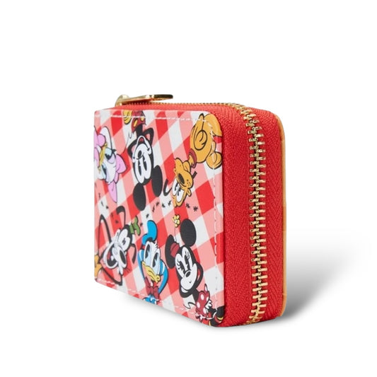 Loungefly Mickey and Friends Picnic Accordion Wallet