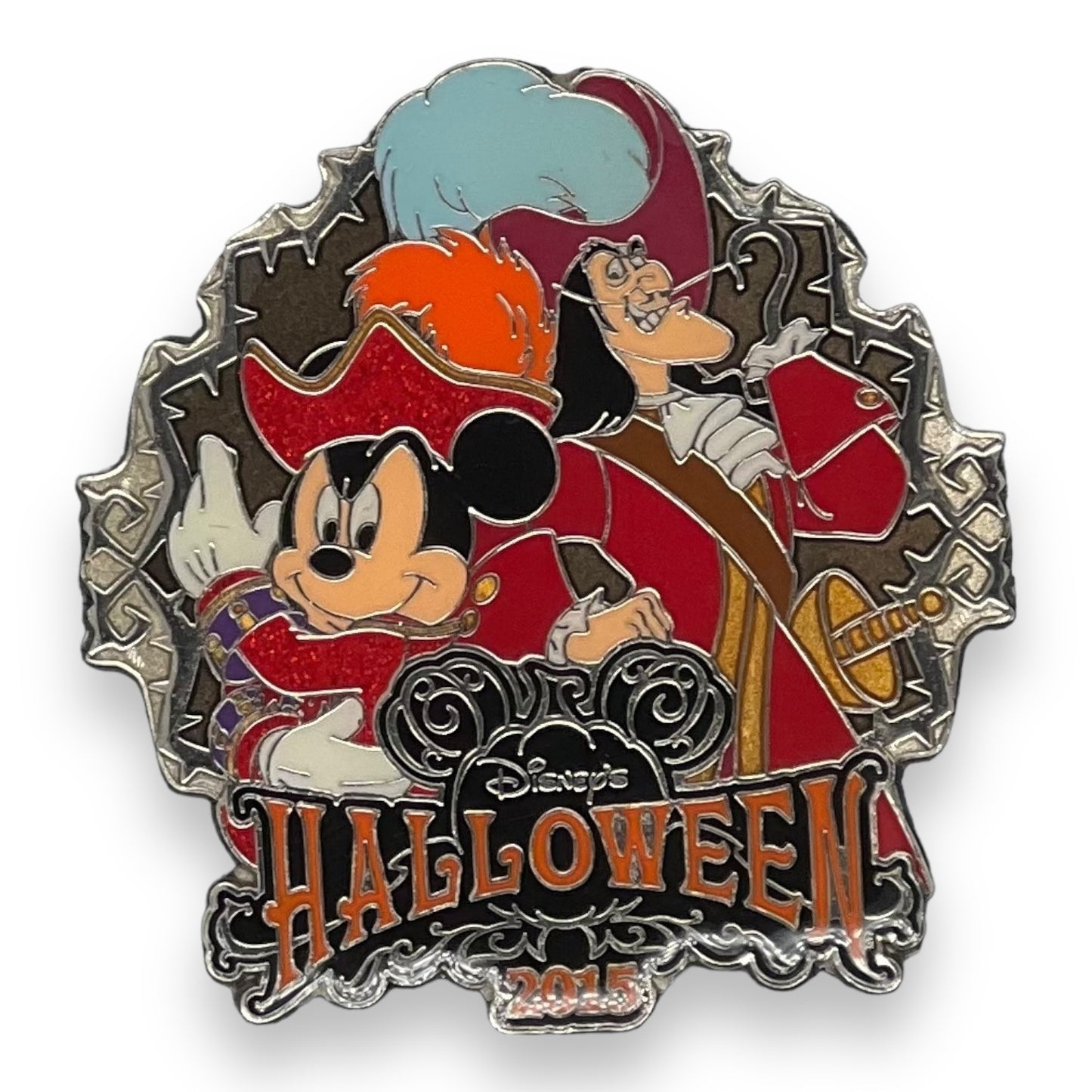 TDR Halloween 2015 Mickey Mouse & Captain Hook Pin