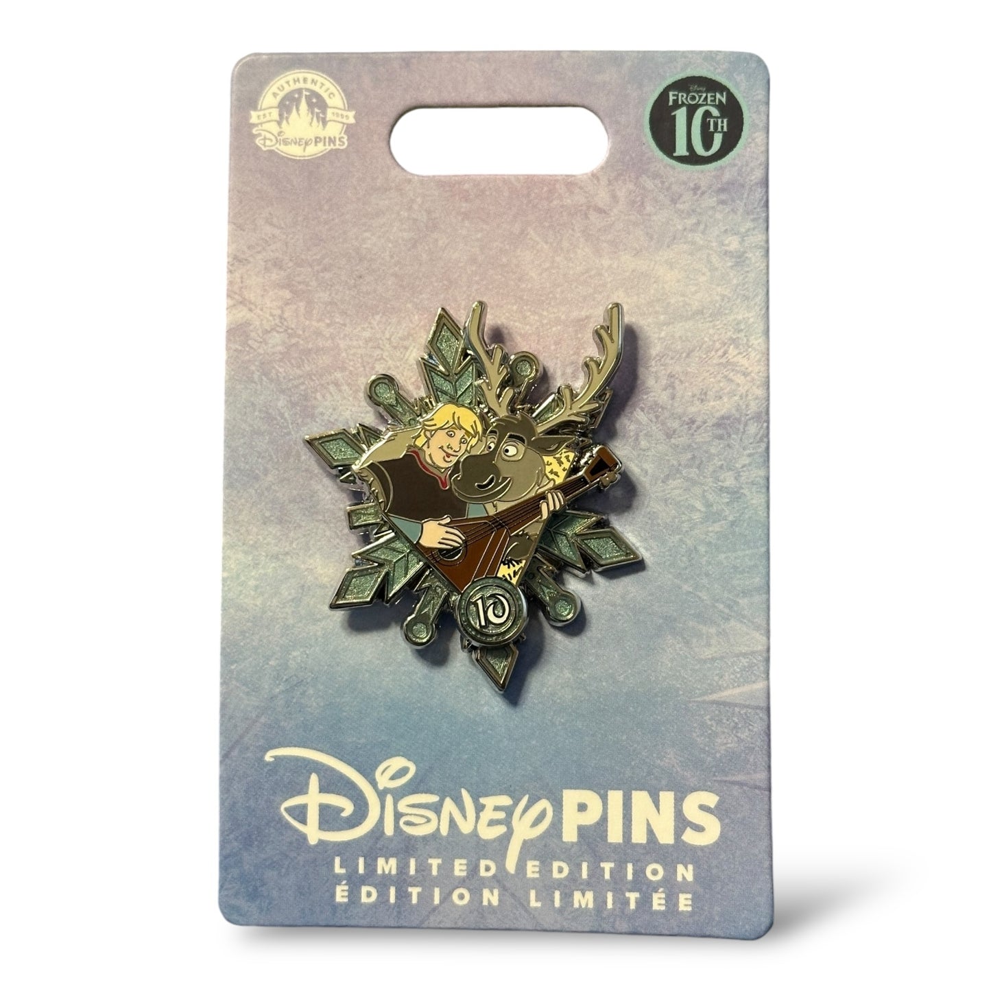 Disney Parks 10th Anniversary Frozen Kristoff and Sven Pin