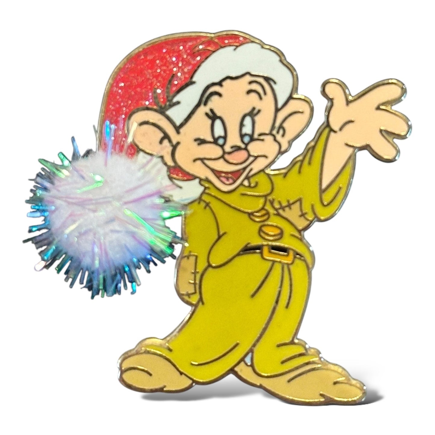 DEC Dopey Christmas Santa Hat Buzz Ball Pin