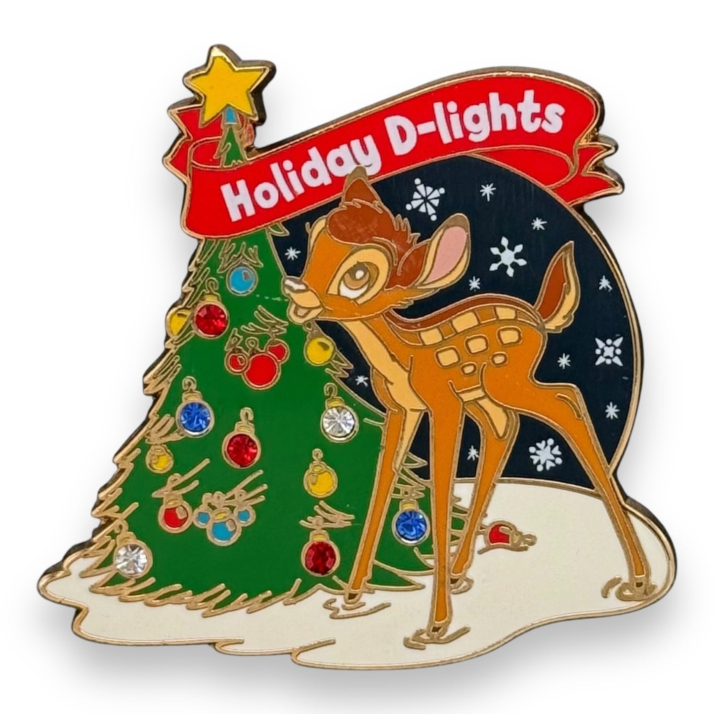 WDW Disney Holiday D-Lights Bambi Pin