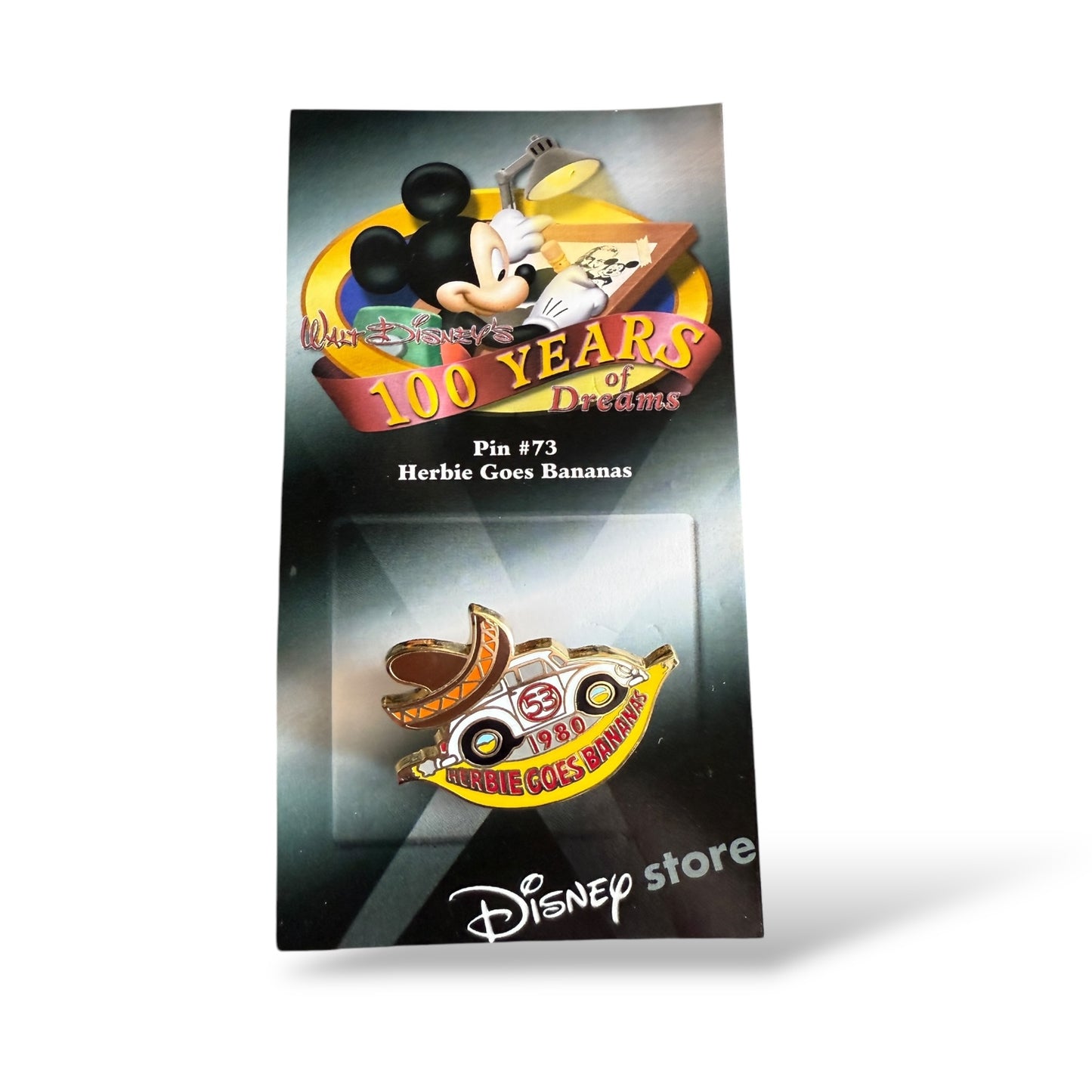 Disney Store 100 Years of Dreams Herbie Goes Bananas Pin