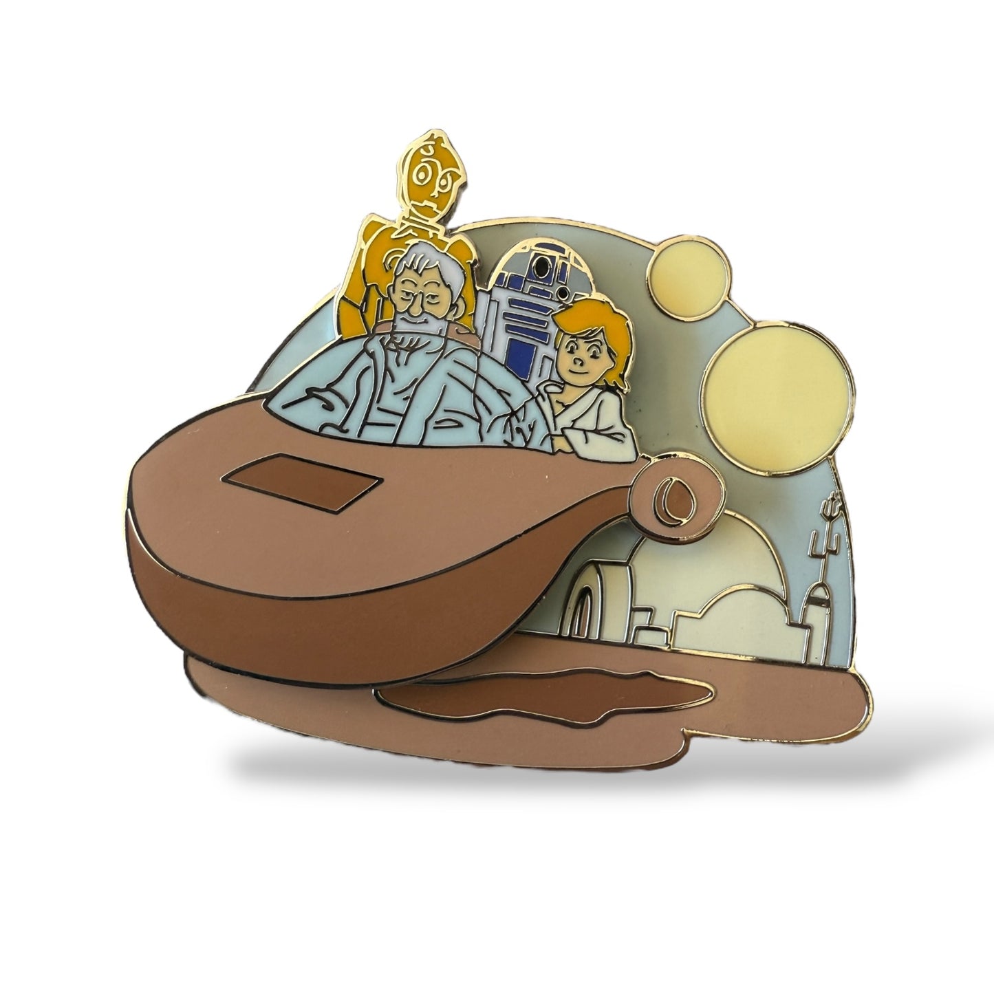 Disney Parks Star Wars Reimagined Scenes Luke and Obi-Wan Pin