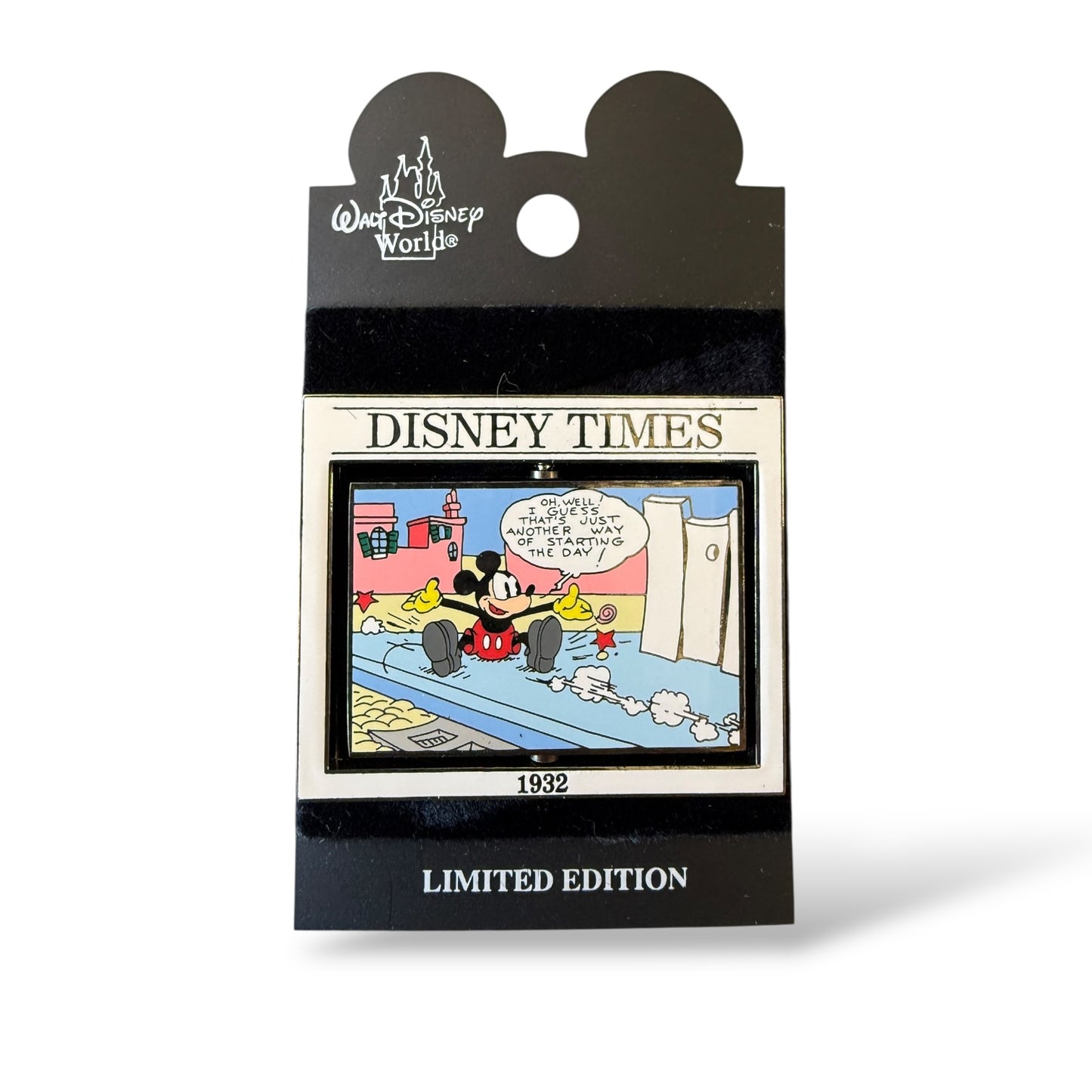 WDW Disney Times Sunday Comic Strip Mickey Mouse #2 Pin