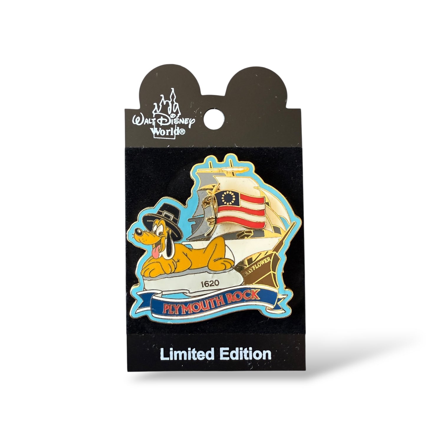 WDW Mickey's Star Spangled Pin Event Plymouth Rock Pluto Pin