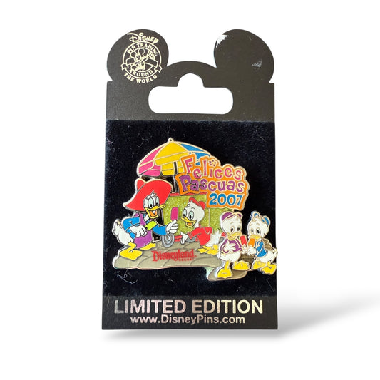 DLR Felices Pascuas 2007 Donald Duck and Nephews Pin