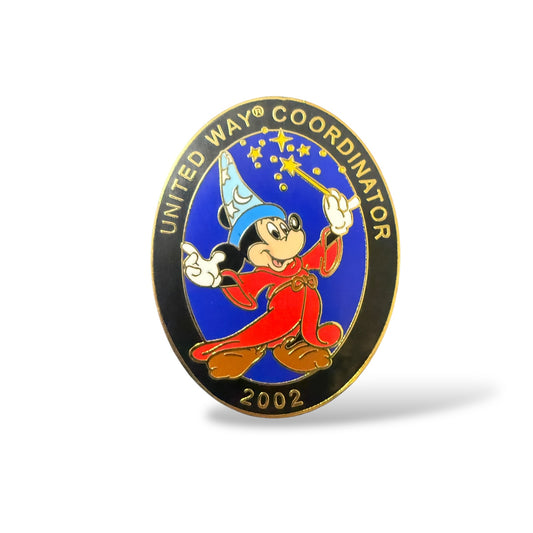 Disney Parks 2002 United Way Coordinator Sorcerer Mickey Pin