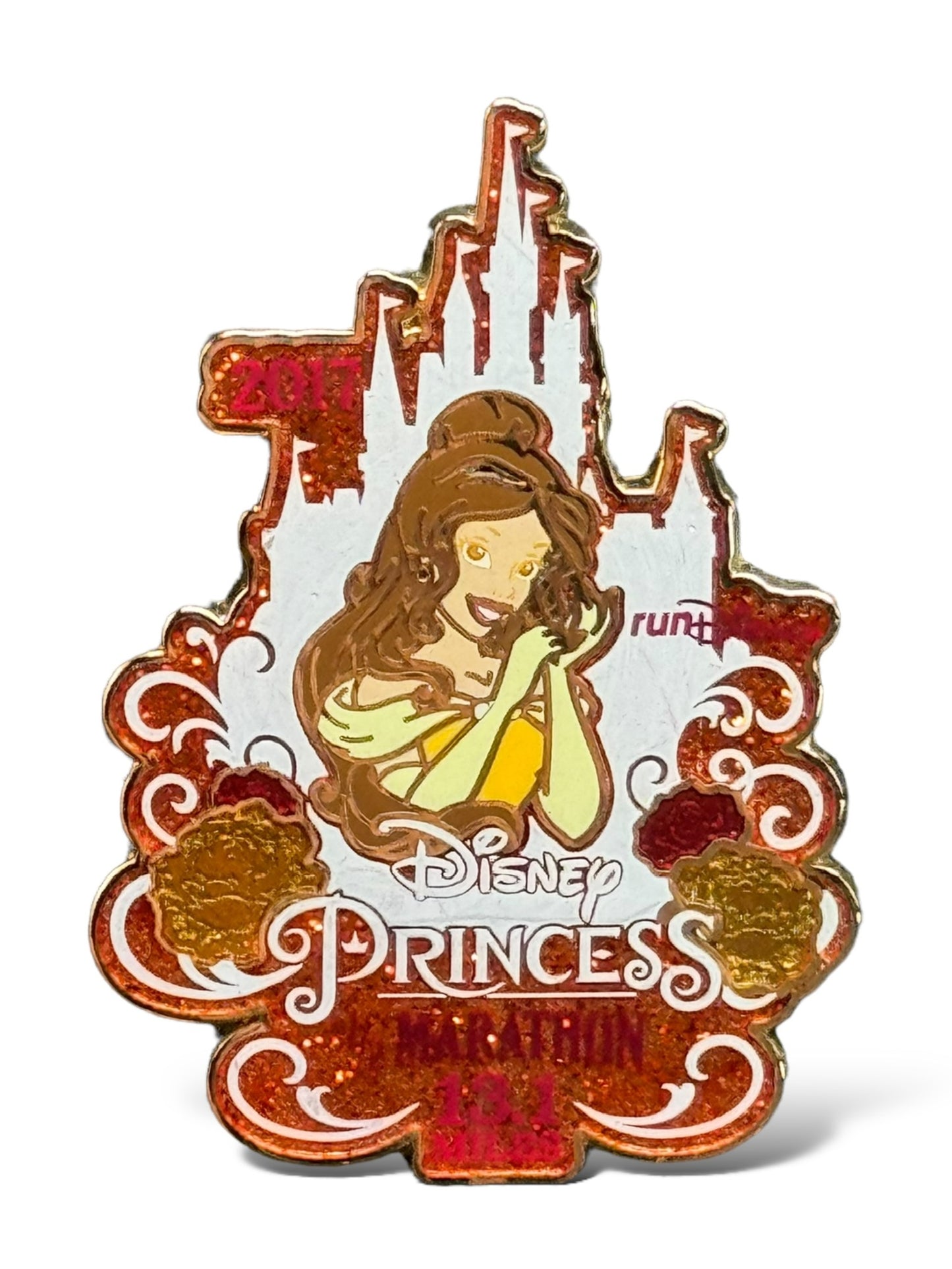 WDW runDisney Princess Half Marathon Weekend 2017 Logo with Belle Pin