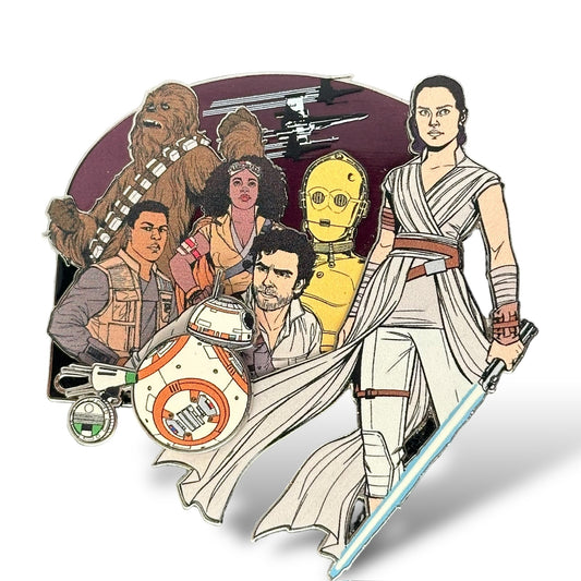 Disney Parks Star Wars The Rise of Skywalker Resistance Character Cluster Pin