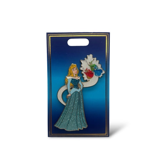 WDI Heroines and Sidekicks Aurora Blue Dress and Three Good Fairies Pin