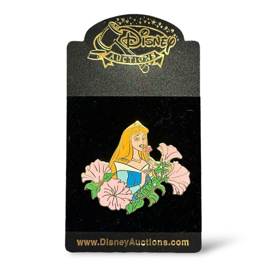 Disney Auctions Among Flowers Aurora Pin