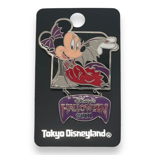 TDR Halloween 2001 Minnie Mouse Vampire Bat Dangle Pin