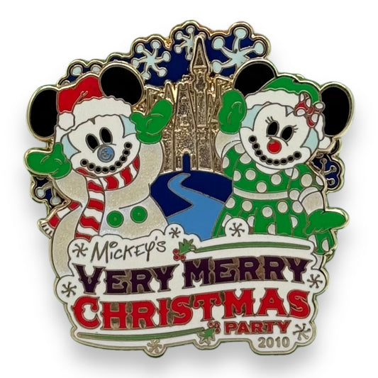 WDW Mickey's Very Merry Christmas Party 2010 Logo Pin