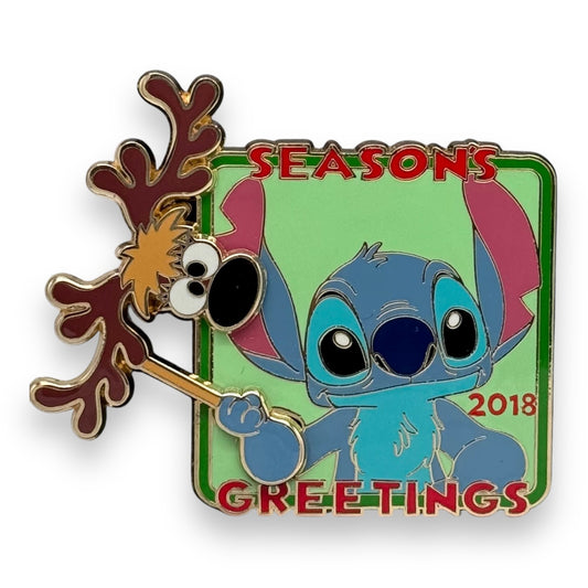 Disney Parks Seasons Greetings 2018 Stitch Pin