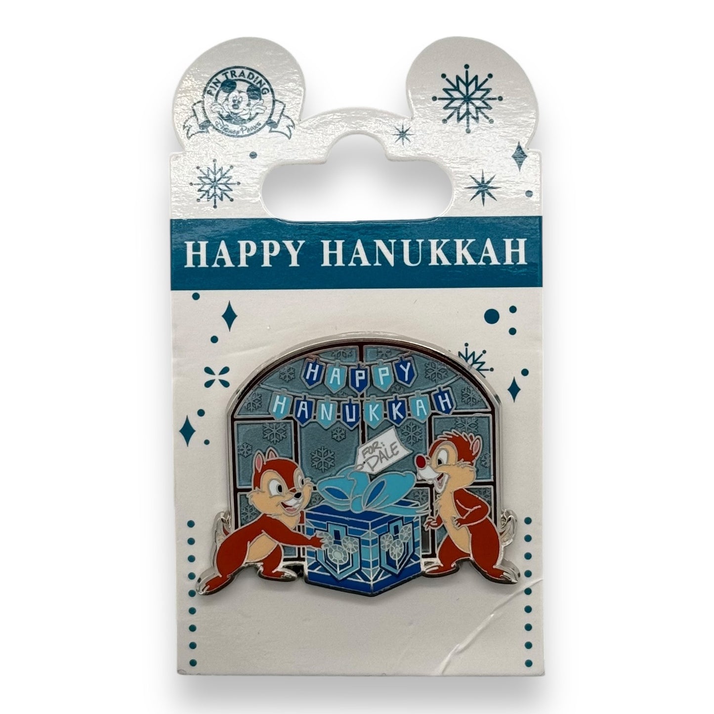 Disney Parks Hanukkah 2017 Chip and Dale Pin