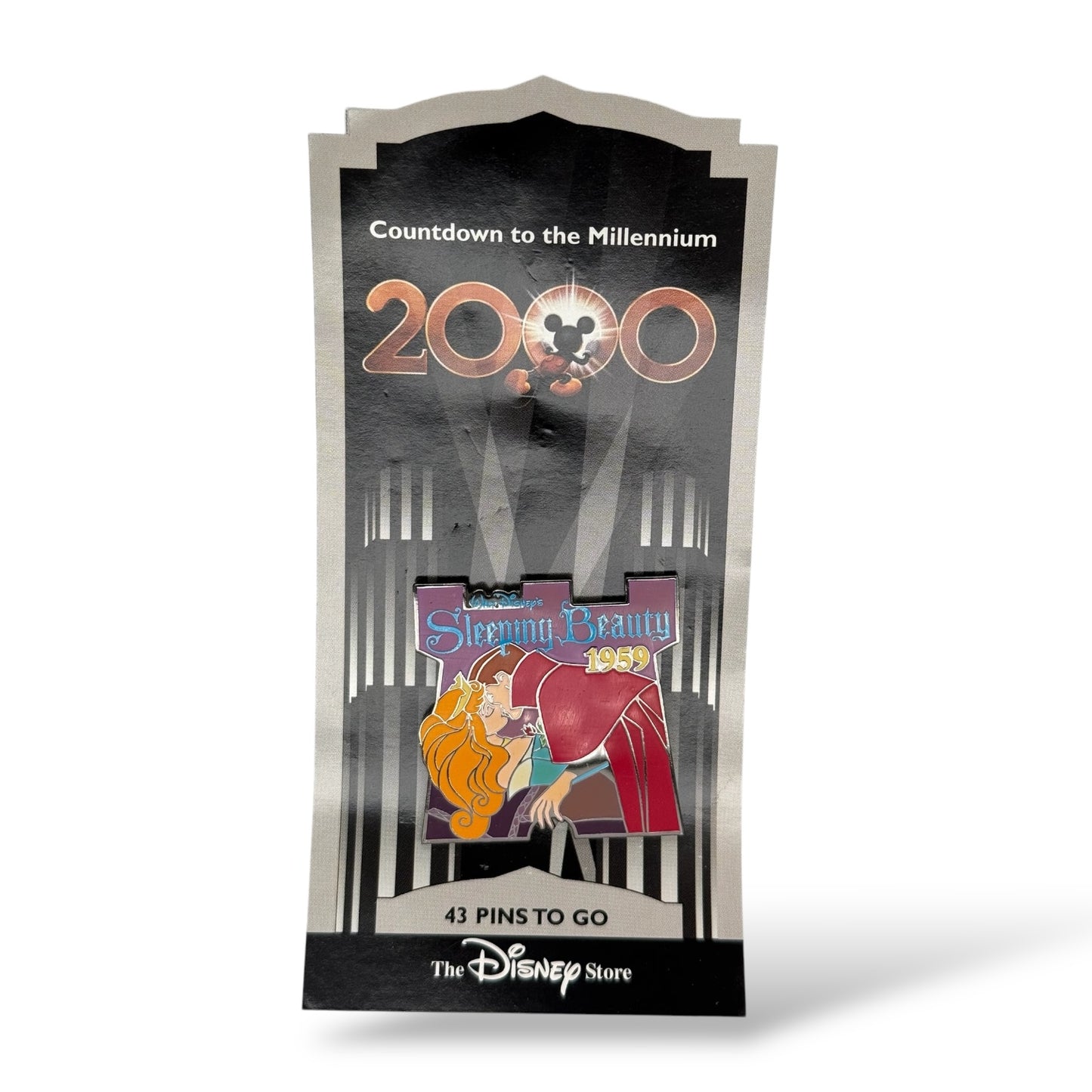 Disney Store Countdown To The Millennium Sleeping Beauty and Prince Philip 1959 Pin