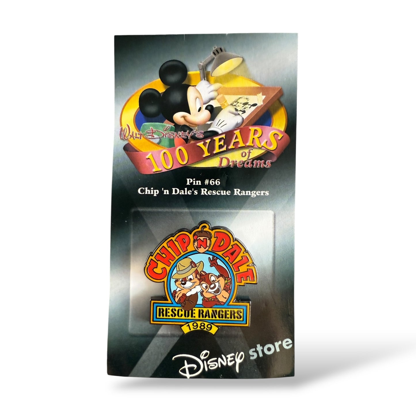 Disney Store 100 Years of Dreams Chip n' Dale Rescue Rangers Pin