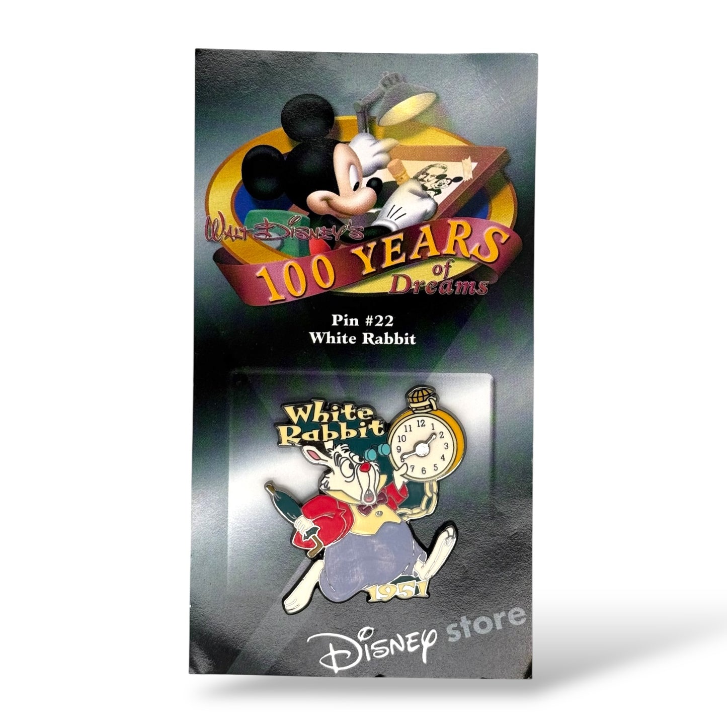 Disney Store 100 Years of Dreams White Rabbit 1951 Pin