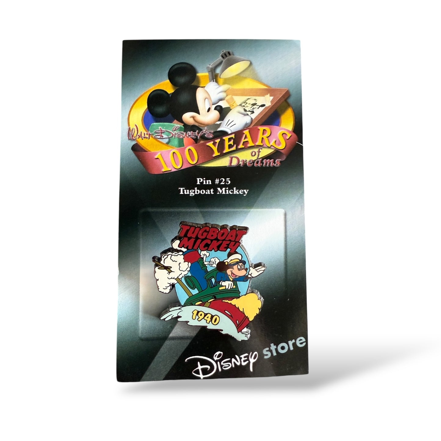Disney Store 100 Years of Dreams Tugboat Mickey Pin