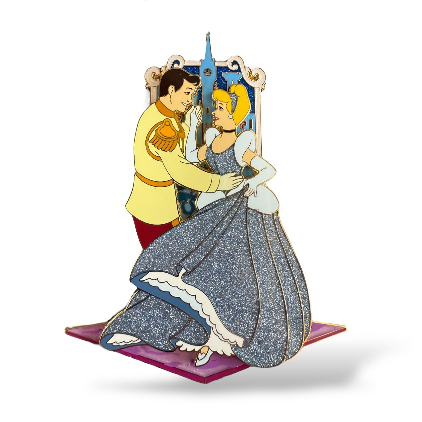 WDI Cinderella 75th Anniversary Jumbo Cinderella and Prince Charming Pin