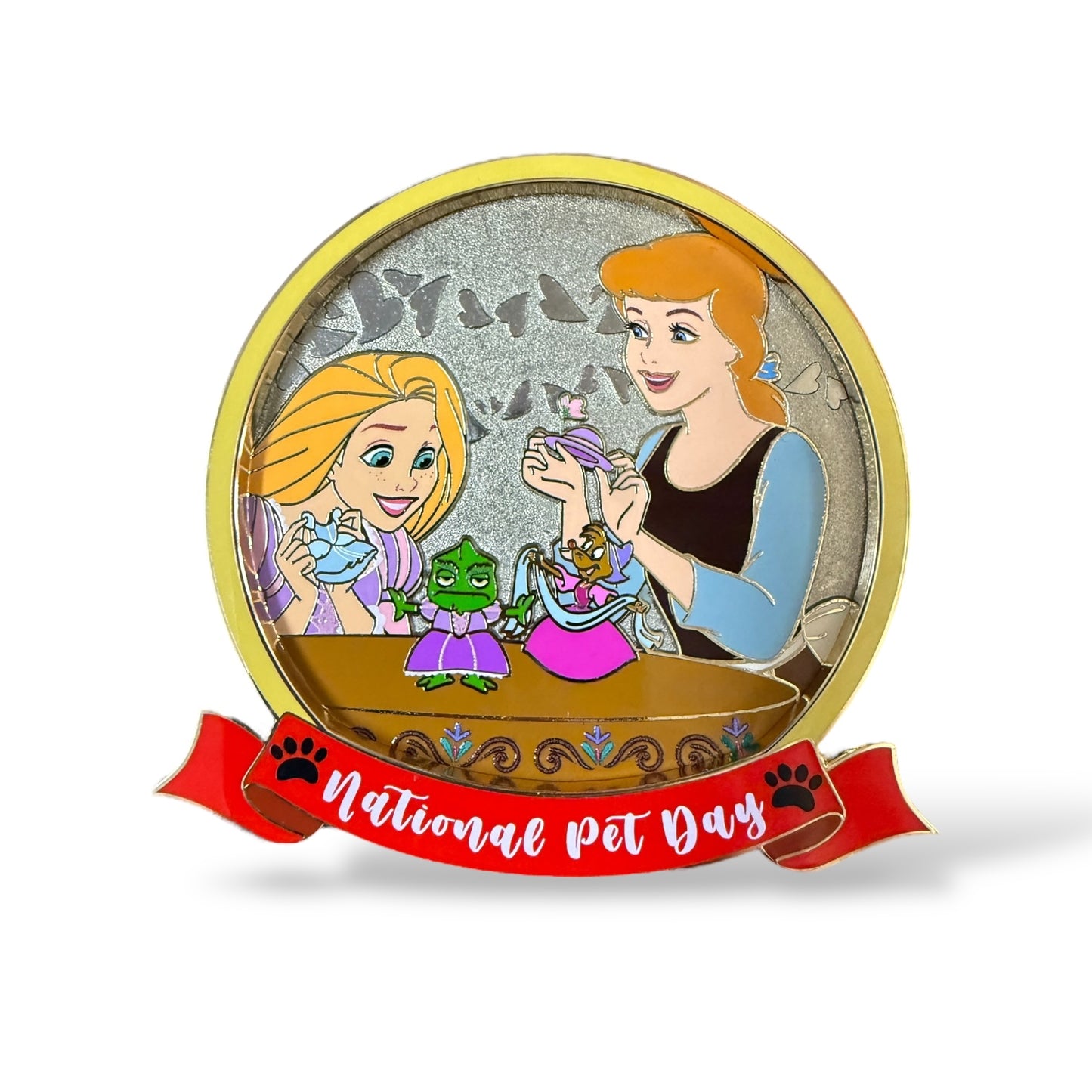 DEC National Pet Day 2025 Cinderella and Rapunzel Pin