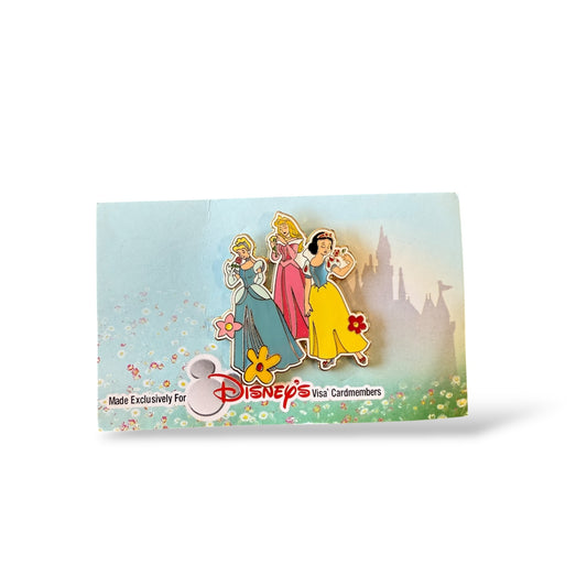 Disney Chase Visa Cardmember Exclusive Princess Flowers Pin