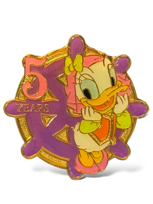 TDR Game Prize Daisy Ship Wheel Pin