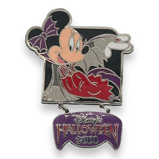 TDR Halloween 2001 Minnie Mouse Vampire Bat Dangle Pin