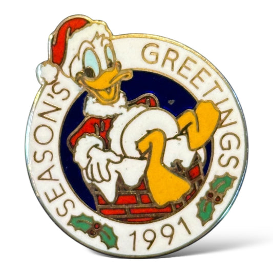 DEC Season's Greetings 1991 Donald Duck Pin