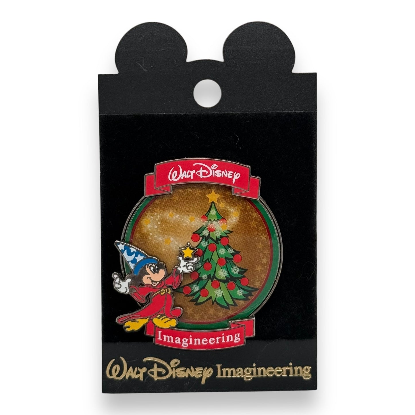 WDI Sorcerer Mickey with Christmas Tree Pin