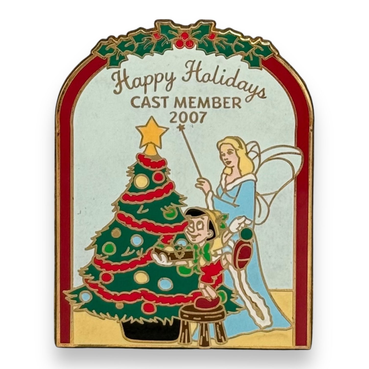 DEC Happy Holidays 2007 Pinocchio & The Blue Fairy Pin