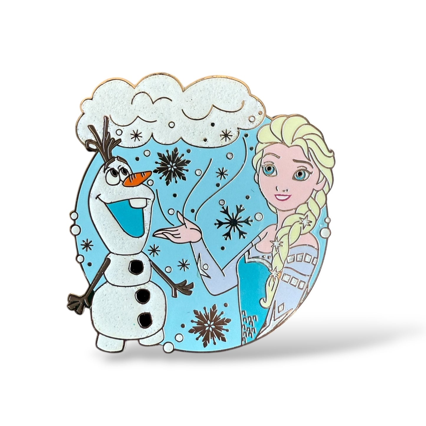 Disney Parks Flurry and Snowflakes Elsa and Olaf Pin