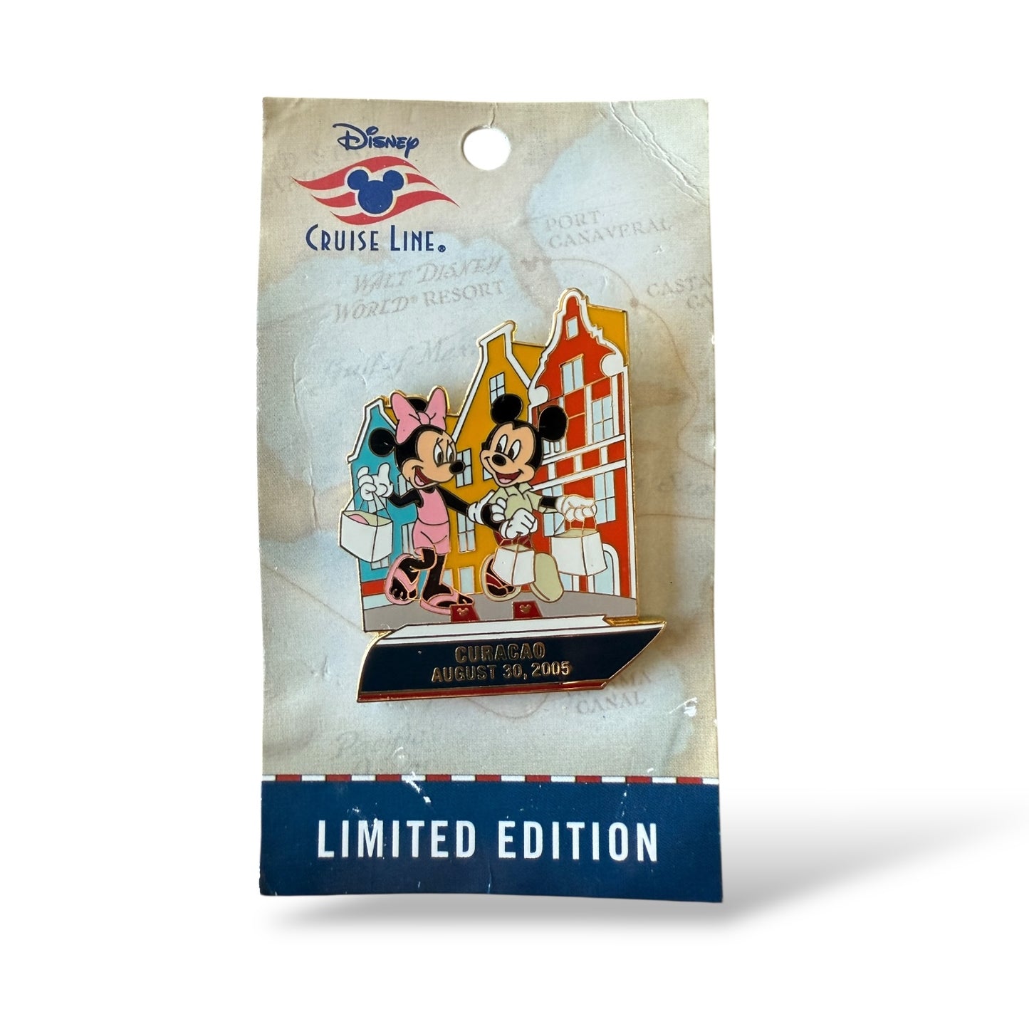 DCL August 30, 2005 Curacao Mickey & Minnie Pin