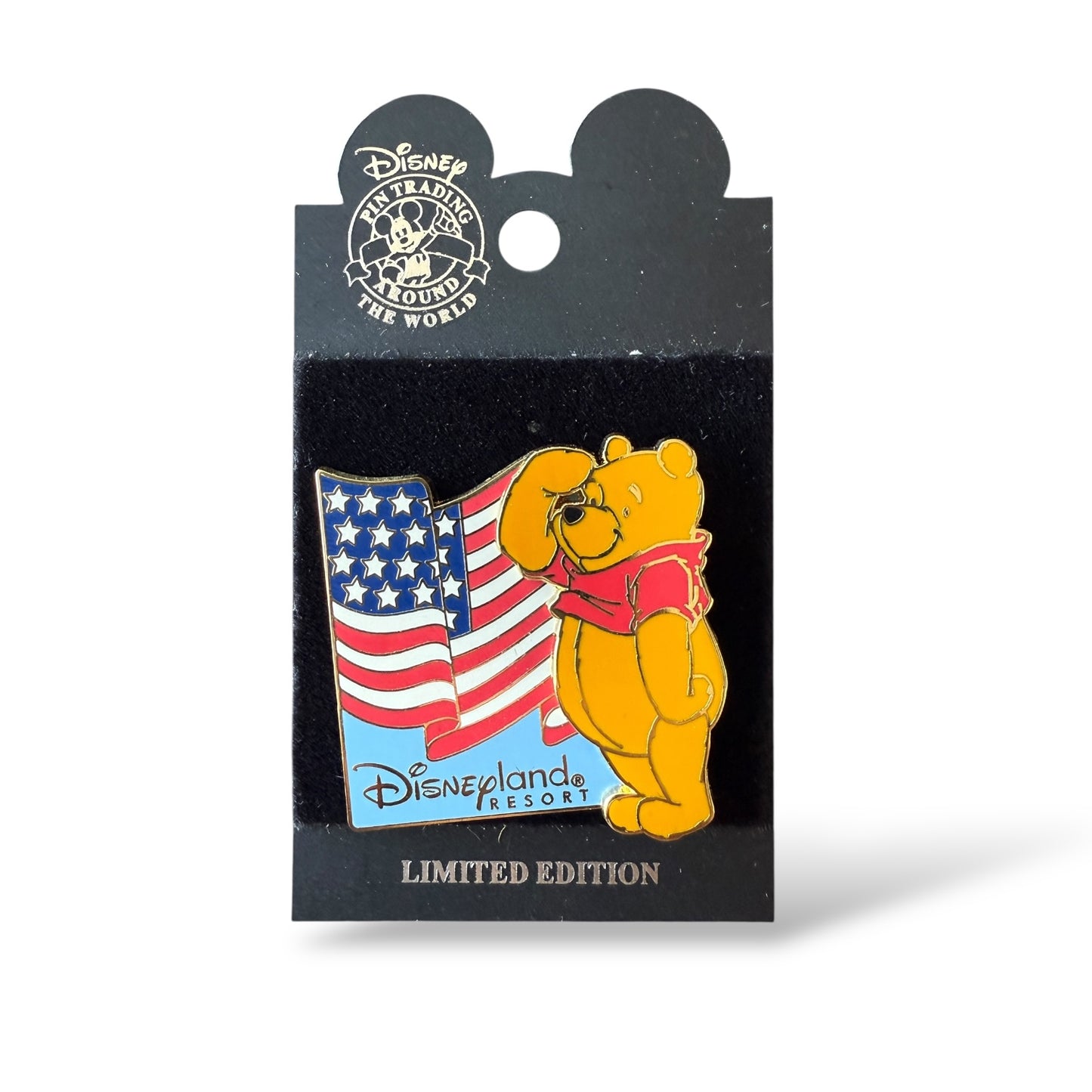 DLR All American Pin Festival Saluting Flag Winnie The Pooh Pin
