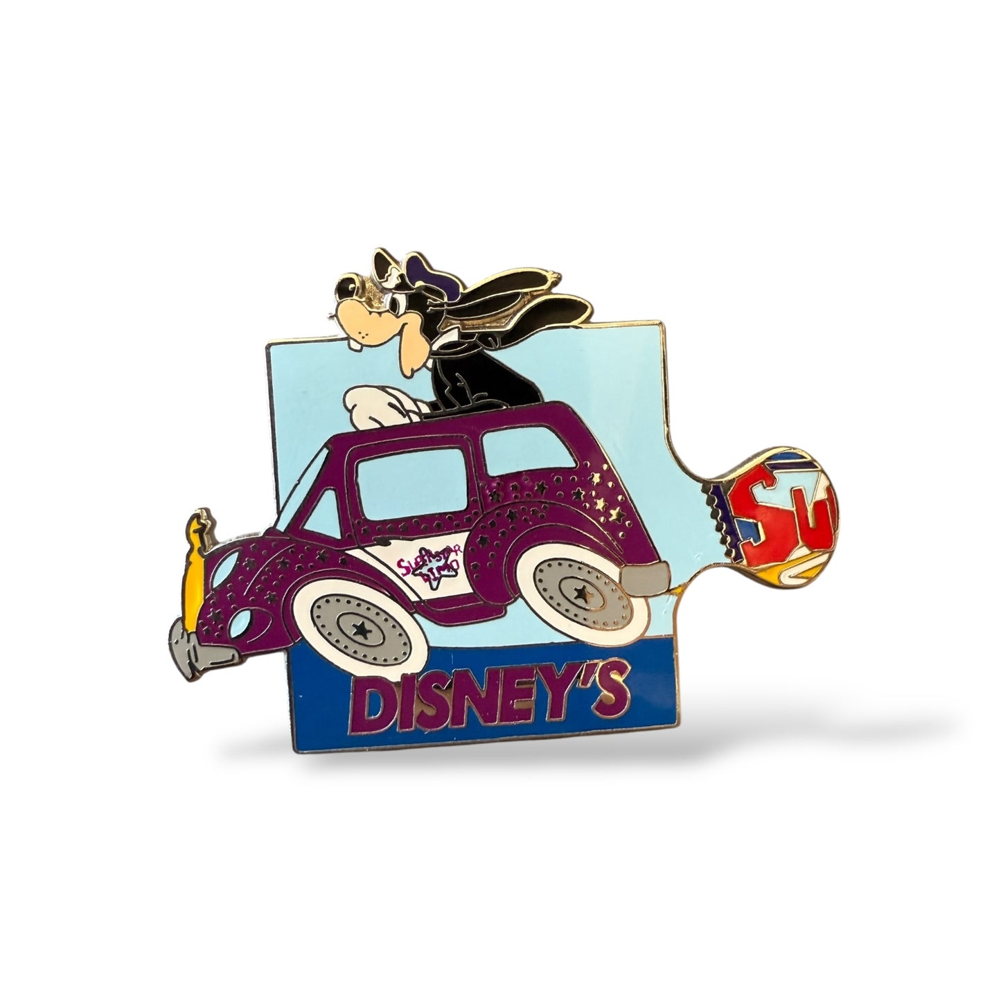 DCA Attraction Logo Puzzles Super Star Limo Left Pin