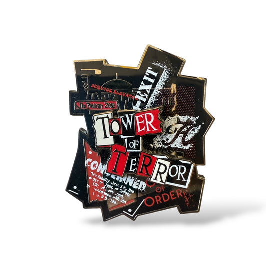 DLR Countdown 2 Terror Twilight Zone Tower of Terror Logo Pin
