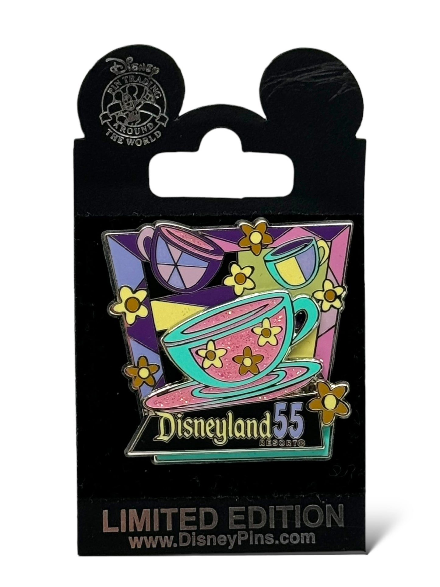 DEC Disneyland 55th Anniversary Retro Mad Tea Party Pin