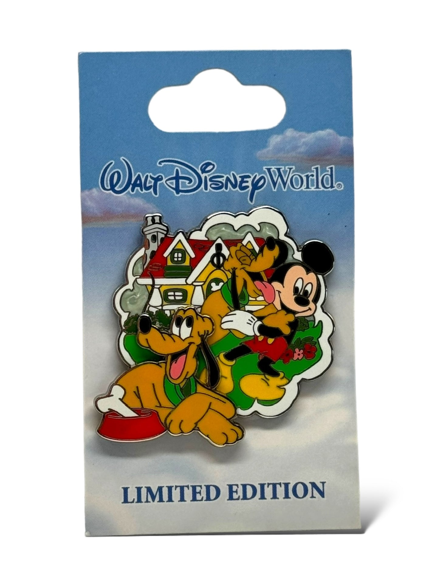 WDW Where Dreams Come True Pluto and Mickey Pin