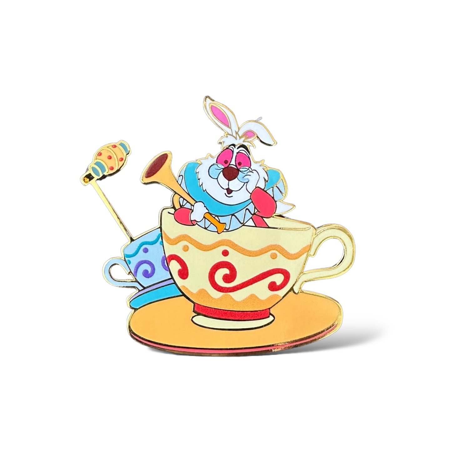 DLRP Mad Hatter's Teacups White Rabbit Pin